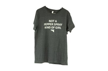 Image of Glock Women's Short Sleeve "Not A Pepper Spray Kind Of Girl" Shirt, Gray, XL, GLAA68173