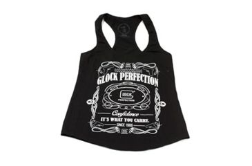 Image of Glock Women's Tank Top Shirt "Florish", Black, XS, GLAP95124