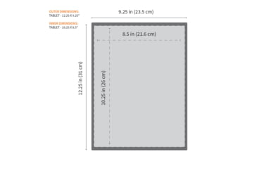 Image of GoDark Faraday Bag for Tablets, Charcoal, FTB01