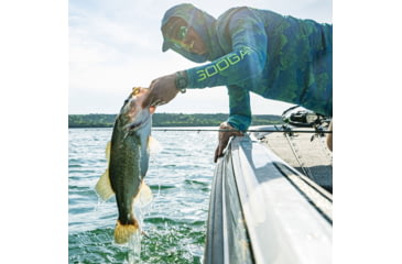 Image of Googan Squad Crappie School Full Mesh Hooded Long-Sleeve Shirt - Mens, 2XL, GS243-2XL