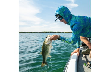 Image of Googan Squad Crappie School Full Mesh Hooded Long-Sleeve Shirt - Mens, 2XL, GS243-2XL