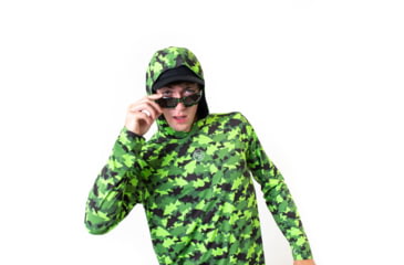 Image of Googan Squad Green Fish Camo Hooded Long-Sleeve Shirt - Mens, 3XL, GS007-3X