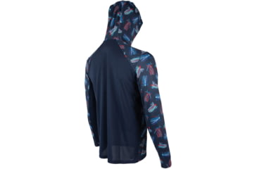 Image of Googan Squad Patriotic Jigs Hooded Long-Sleeve Shirt w/Mesh Back - Mens, Medium, GS239-M