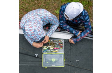 Image of Googan Squad Patriotic Jigs Hooded Long-Sleeve Shirt w/Mesh Back - Mens, Medium, GS239-M