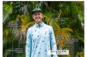 Image of Googan Squad Salt Air Tossed Jig Quarter Zip Shirt - Mens, 3XL, GS091-3XL