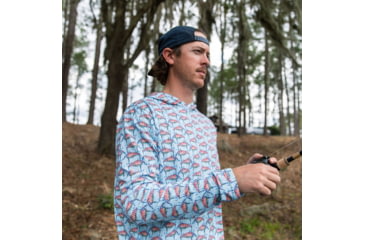 Image of Googan Squad Water Color Banger Mesh Hooded Long-Sleeve Shirt - Mens, Small, GS233-S