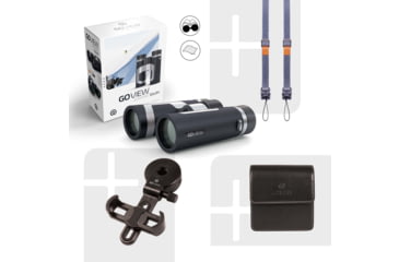 Image of GoView ZOOMR 10x34mm Roof Prism Binoculars, Phantom Black, 4260527415954