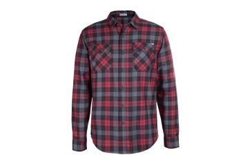 Image of Gramicci Burner Flannel Shirt - Men's-Fiery Red-Small