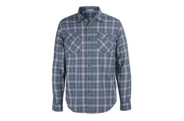 Image of Gramicci Burner Flannel Shirt - Men's-Fog Grey-Small