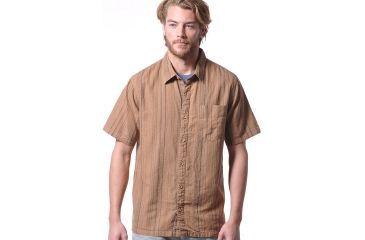 Image of Gramicci Humboldt Organic Button Down Shirt - Men's-Toasted Coconut-Medium