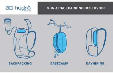 Image of Gregory 3D QuickDry Hydro Trek, 3 Liters, Optic Blue, One Size, 145288-5583