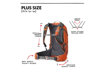 Image of Gregory Citro 30 H2O Plus Pack, Spark Orange, One Size, 139268-0626