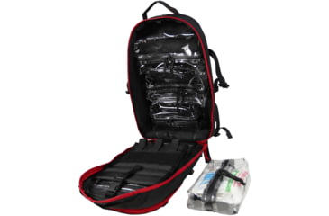 Image of Grey Ghost Gear 3 Day Pack/Medic Pack, Red Zip, Black, GTG5946-2