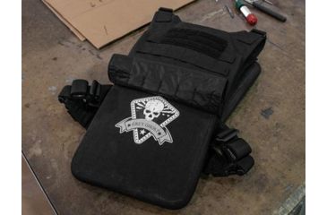 Image of Grey Ghost Gear Level III+ 10x12 Stand Alone Single Curve Armor Plate, Black GGAP-31