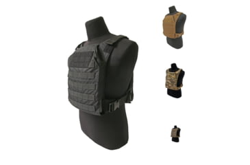 Image of Grey Ghost Gear Minimalist Plate Carrier, Black, Coyote Brown, MultiCam, Range Green