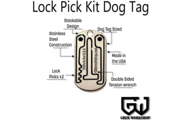Image of Grim Workshop Lock Pick Dog Tag Tool