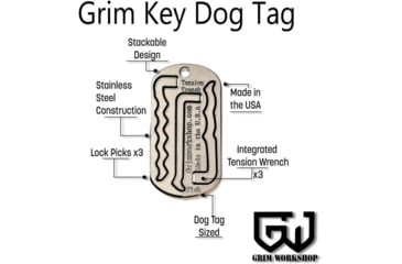 Image of Grim Workshop Lock Picking Dog Tag Tool