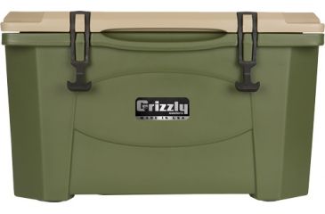Image of Grizzly Coolers G40 Od Green/tan 40 Quart Cooler