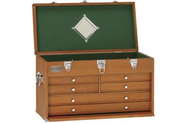 Image of Grizzly Industrial 23in. Oak 6 Drawer Chest H7713