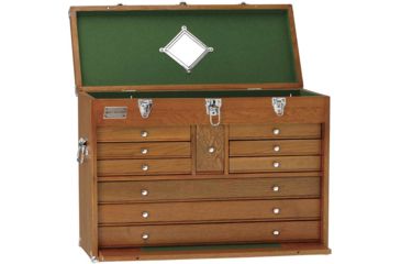 Image of Grizzly Industrial 26in. Oak 10 Drawer Chest H7716