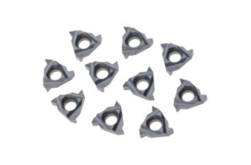 Image of Grizzly Industrial Carbide Inserts 08 IR A 60 for Stainless, Aluminum, Cast-Iron, pk. of 10 H8353