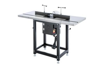 Image of Grizzly Industrial Router Table w/ Lift and Cast Iron Wings, T28781