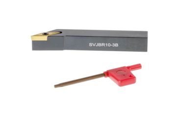 Image of Grizzly Industrial Turning/Profiling Toolholder SVJBR 5/8in. x 4in., 3-Deg. Cutting Angle, RH T10851