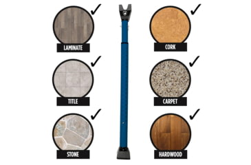 Image of Guard Dog Security DoorKeeper Adjustable Door Security Bar, Blue, One Size, DS-GDDK-BL