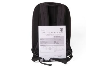 Image of Guard Dog Security ProShield Smart Bulletproof Backpack 27L, Level IIIA, Black, BP-GDPSM-BK