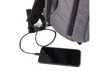 Image of Guard Dog Security ProShield Smart Bulletproof Backpack 27L, Level IIIA, Gray, BP-GDPSM-GR