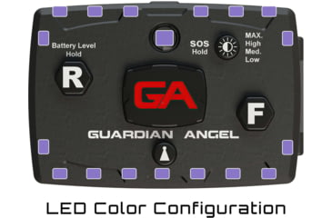 Image of Guardian Angel All Infrared Elite Series, Black Casing, Infrared Front, Infrared Rear, Infra, ELT-IR