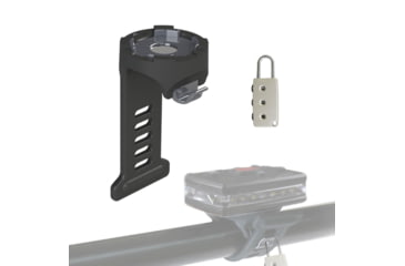 Image of Guardian Angel Bike/Rail Rubber Strap Mount with Magnetic Mount, Black, ELT-BSM