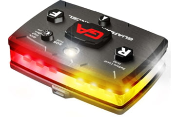 Image of Guardian Angel Elite Series Wearable Safety Light, Black Casing, White Front, Red/Yellow Split Rear, White Top Light, Red Work Light, ELT-W/RY