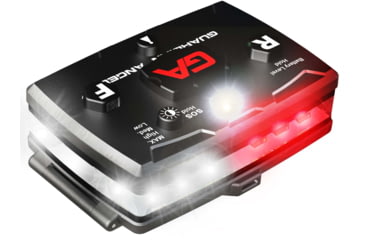 Image of Guardian Angel Elite Series Wearable Safety Light, Black Casing, White Front, White/Red Split Rear, W, ELT-W/WR