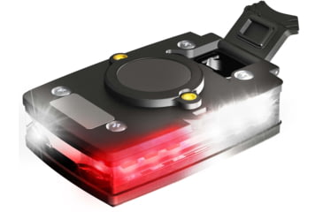 Image of Guardian Angel Elite Series Wearable Safety Light, Black Casing, White Front, White/Red Split Rear, W, ELT-W/WR