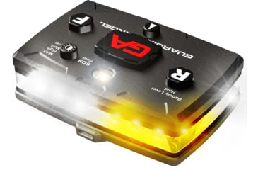 Image of Guardian Angel Elite Series Wearable Safety Light, Black Casing, White Front, White/Yellow Split Rear, ELT-W/WY