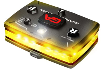 Image of Guardian Angel Elite Series Wearable Safety Light, Black Casing, Yellow Front, Yellow Rear, White Top Light, White Work Light, ELT-Y/Y