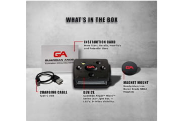 Image of Guardian Angel Micro Series Wearable Safety Light, Green/Green, MCR-G/G