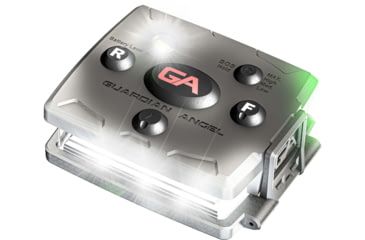 Image of Guardian Angel Micro Series Wearable Safety Light, White/Green, MCR-W/G