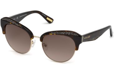 Image of Guess By Marciano GM0777 Sunglasses - Dark Havana Frame Color, Gradient Brown Lens Color