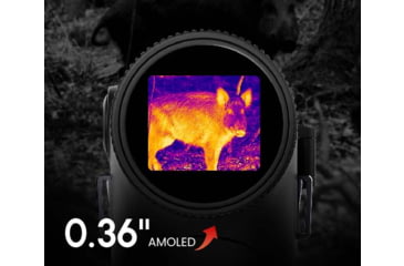 Image of Guide USA TD653 LRF 2.6x50mm 30mm Tube Thermal Imaging Monoculars, 640x512, Black, TD653L