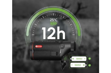 Image of Guide USA TD653 LRF 2.6x50mm 30mm Tube Thermal Imaging Monoculars, 640x512, Black, TD653L