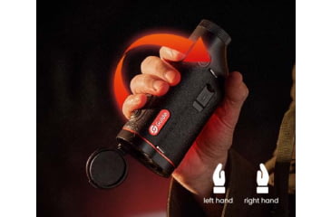 Image of Guide USA TD653 LRF 2.6x50mm 30mm Tube Thermal Imaging Monoculars, 640x512, Black, TD653L