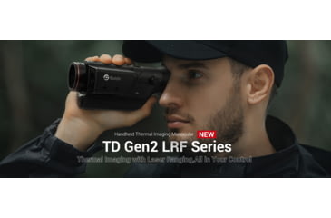 Image of Guide USA TD LRF Series TD421 LRF 1.9-7.6x25mm Thermal Monocular, 384x288, Black, TD421LRF