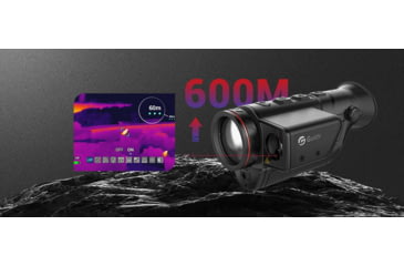 Image of Guide USA TD LRF Series TD421 LRF 1.9-7.6x25mm Thermal Monocular, 384x288, Black, TD421LRF