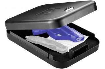 Image of Gunvault Nanovault Portable Safe w/ Key Lock System, 8.25x6x1.75in - NV100 