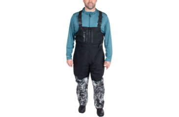 Image of Habit Anglers Bluff Rain Bib - Mens, Habit Gray Waves/Black, Large, RS10033-7A7-L