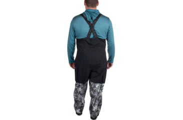 Image of Habit Anglers Bluff Rain Bib - Mens, Habit Gray Waves/Black, Large, RS10033-7A7-L