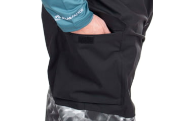 Image of Habit Anglers Bluff Rain Bib - Mens, Habit Gray Waves/Black, Large, RS10033-7A7-L