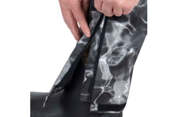 Image of Habit Anglers Bluff Rain Bib - Mens, Habit Gray Waves/Black, Large, RS10033-7A7-L
